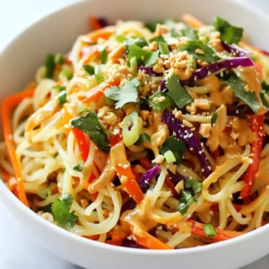 Thai Peanut Noodle Salad Fresh and Flavorful Delight