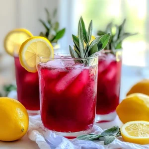 Blackberry Sage Lemonade Refreshing Summer Drink