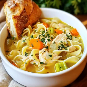 Classic Chicken Noodle Soup Hearty and Comforting Meal