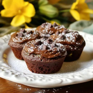 Double Chocolate Zucchini Muffins Tasty and Easy Treat