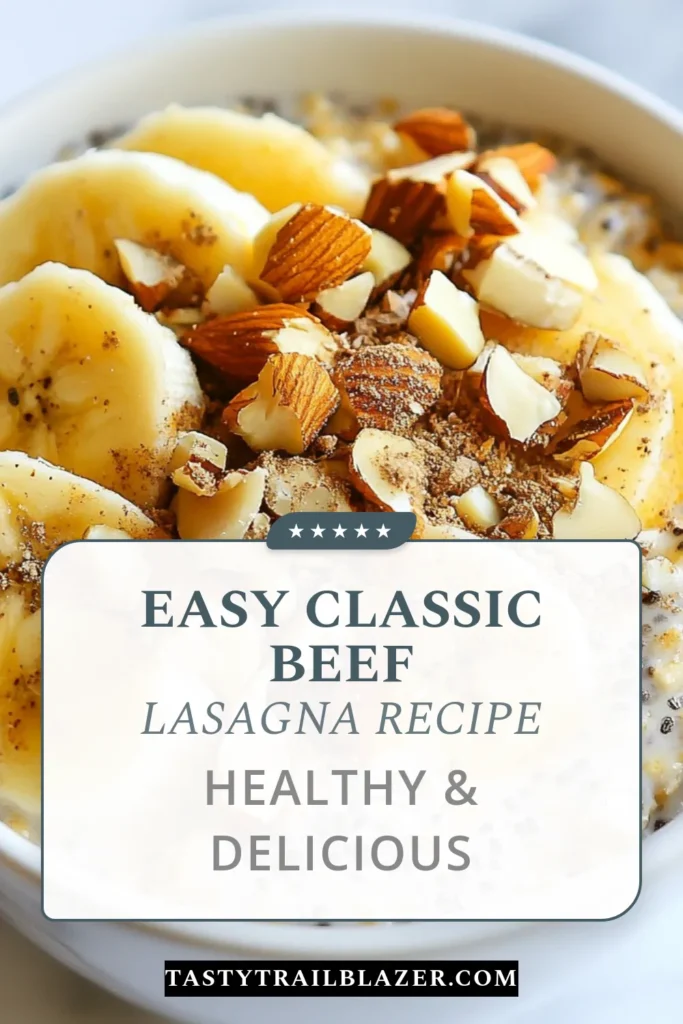 Start your day with these delicious Chai Spice Overnight Oats! This healthy overnight oats recipe combines rolled oats, almond milk, and warming chai spices for a fragrant morning treat. Perfect for meal prep, these easy chia seed oats can be paired with yogurt for extra creaminess. A nutritious breakfast idea that’s both satisfying and customizable with your favorite toppings. Try it now and transform your mornings! #ChaiSpiceOvernightOats #HealthyBreakfast #EasyOats #MealPrep