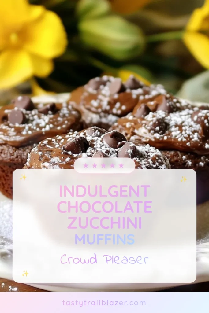 Indulge in these delicious double chocolate zucchini muffins that are both healthy and satisfying! Perfect for any time of day, this zucchini muffin recipe combines rich cocoa with moist chocolate muffins that your family will love. Embrace baking with zucchini for a nutritious twist. Make these decadent treats today and savor the rich flavor! Don't forget to save this recipe for later! #DoubleChocolateZucchiniMuffins #HealthyChocolateMuffins #ZucchiniMuffinRecipe #BakingWithZucchini