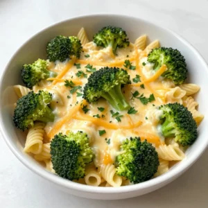 One-Pot Broccoli Cheddar Pasta Quick and Easy Meal
