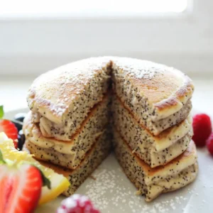 Lemon Poppy Seed Pancakes Fluffy and Flavorful Delight