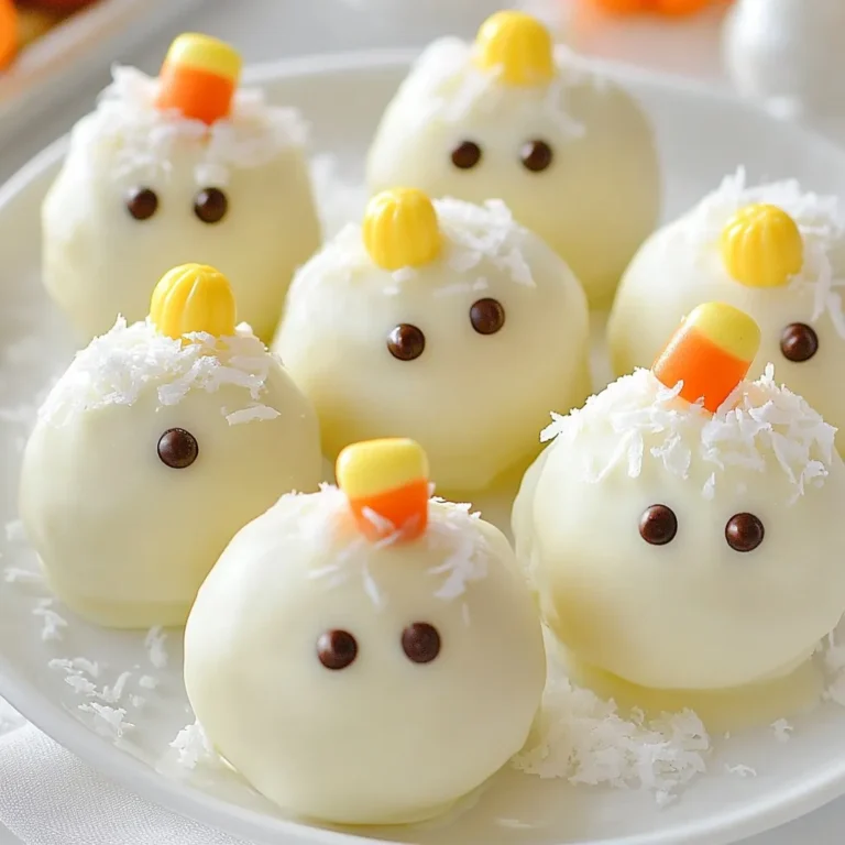 To make Snowman Oreo Balls, you need the following items: - 1 package (14.3 oz) Oreo cookies - 8 oz cream cheese, softened - 2 cups white chocolate chips - 1 tablespoon coconut oil - Mini chocolate chips (for eyes and buttons) - Candy corn or orange sprinkles (for the nose) You can make your snowmen even cuter with these extras: - Edible marker or melted chocolate (for the hats) - Sprinkles (for decoration) If you run out of something, try these swaps: - Use any chocolate cookies instead of Oreos for a new twist. - Replace cream cheese with mascarpone for a creamier texture. - Choose dark chocolate or milk chocolate chips instead of white chocolate for a richer flavor. - Coconut oil can be swapped with vegetable oil if needed. {{ingredient_image_1}} To start, take one package of Oreo cookies and crush them finely. Use a food processor for best results. Once you have fine crumbs, add 8 oz of softened cream cheese. Mix them in a large bowl until they form a dough. This step is key for tasty snowman balls. Now comes the fun part! Use your hands to roll the Oreo mixture into 1-inch balls. This size works well for each snowman. Place the formed balls on a baking sheet lined with parchment paper. Now, pop the baking sheet into the freezer for about 30 minutes. This will help them firm up nicely. While your snowman balls chill, it’s time to melt the white chocolate. Take 2 cups of white chocolate chips and 1 tablespoon of coconut oil. Heat them in a microwave-safe bowl. Do it in 30-second intervals, stirring each time, until smooth. Once melted, dip each snowman ball into the white chocolate. Allow any excess chocolate to drip off. Before the chocolate sets, decorate! Use mini chocolate chips for the eyes and buttons. Add a piece of candy corn or an orange sprinkle for the nose. For hats, you can draw with an edible marker or use melted chocolate. Feel free to get creative with extra sprinkles if you want! Let the chocolate harden completely. You can speed this up by refrigerating them. To make your snowman Oreo balls perfect, start with chilled hands. This helps the dough stay firm. Roll the mixture into 1-inch balls, making sure they are smooth. If they crack, it might be too warm. Place each ball on a parchment-lined sheet. Freeze them for about 30 minutes to set. When dipping, work quickly. This keeps the white chocolate from hardening too fast. For a smooth coat, melt your white chocolate chips and coconut oil well. Use a microwave-safe bowl, heating in 30-second bursts. Stir between each burst until it’s creamy and lump-free. Dip each frozen ball completely, then tap off the excess. This lets you create a nice even layer. If you see drips, gently shake the ball. This helps it look neat. Get creative with your snowman designs! Use mini chocolate chips for eyes and buttons. Candy corn makes a great nose. For hats, you can use melted chocolate or an edible marker. Sprinkles add a fun touch too. Try different colors to match your theme. You can even use coconut flakes to create a snowy look around your snowmen. Let your imagination run wild! Pro Tips Chill Before Dipping: Ensure the Oreo balls are firm before dipping them in chocolate. This helps maintain their shape and prevents them from falling apart. Use Quality Chocolate: For the best flavor and smoothness, opt for high-quality white chocolate chips. They melt more evenly and taste better. Customize Your Decorations: Get creative with the decorations! You can use different colored sprinkles, edible glitter, or even mini candies to personalize your snowman balls. Storage Tips: Store the finished Oreo balls in an airtight container in the refrigerator for up to a week. They can also be frozen for longer storage. {{image_2}} You can switch up the base by using different cookies. For a minty flavor, try mint Oreos. For a peanut butter twist, use peanut butter Oreos. You can even use regular chocolate cookies for a classic taste. Each option gives your snowman Oreo balls a new, fun flavor. Get creative with candies! Instead of mini chocolate chips, use M&Ms for eyes. You can use gummy candies for noses or hats. Try using crushed candy canes for a festive touch. The options are endless, and your snowmen can look unique with each decoration. These treats can fit any holiday! For Halloween, use orange and black sprinkles. For Valentine's Day, use pink and red candies. You can even change the shape to bunnies for Easter. With a little creativity, these snowman Oreo balls can become festive treats for every occasion. To keep your Snowman Oreo Balls fresh, place them in an airtight container. Line the container with parchment paper to avoid sticking. You can stack the balls gently, but leave space so they don’t touch. Store them in the fridge for the best taste and texture. If you want to save some for later, freezing is a great option. After you dip and decorate the balls, let them cool completely. Once cool, place the Oreo balls in a single layer on a baking sheet. Freeze for about 1 hour. Then, transfer them to a freezer-safe bag or container. This way, they won’t stick together. Snowman Oreo Balls can last up to a week in the fridge. If you freeze them, they can last up to three months. Just remember to label your container with the date. Enjoy your festive treats whenever you like! Yes, you can use other cookies. Try chocolate chip or peanut butter cookies. Each type gives a unique taste. Just remember to adjust the cream cheese amount if needed. These treats last about five days in the fridge. Keep them in an airtight container. If you want them to stay fresh longer, store them in the freezer. They can last up to three months there! Absolutely! You can make these Oreo balls a few days in advance. Just store them in the fridge or freezer. They taste great even after a few days. If you lack coconut oil, use regular vegetable oil instead. This swap helps the chocolate melt smoothly. You can also skip it, but the coating may not be as shiny. In this post, we explored how to make Snowman Oreo Balls. You learned the ingredients needed, helpful tips for making them, and creative decoration ideas. We also discussed storage tips and answers to common questions. Remember, you can customize these treats with different flavors and decorations. Enjoy making your Snowman Oreo Balls, and have fun sharing them! They’re a great treat for any occasion or just to enjoy at home.