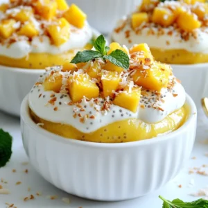 Coconut Mango Chia Pudding Refreshing and Nutritious